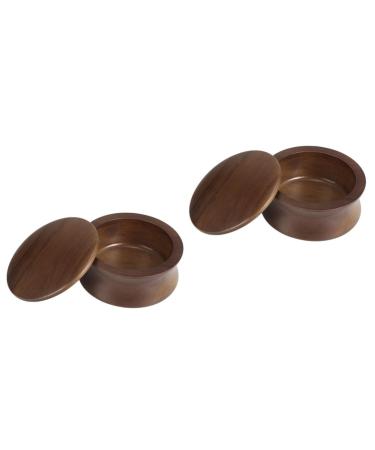 Minkissy 2st shaving bowls made of wood shaving soil cup foam shell shaving shell made of wood shaving shaving bowl shaving cup shaving soap for men shaving soap kit bamboo shaving brush