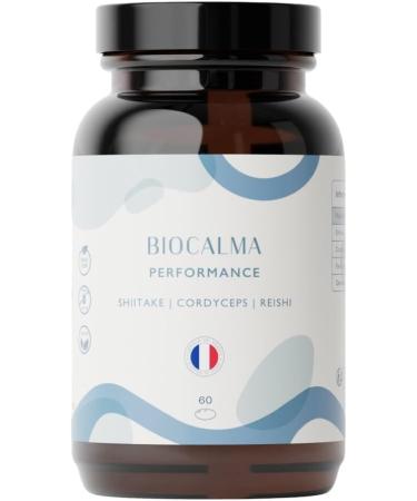 Biocalma Adaptogenic performance mushrooms 60 capsules energy mental clarity and emotional balance Cordyceps Reishi & Shiitake 100 natural high quality antistress physical - Buy Online on GoSupps.com