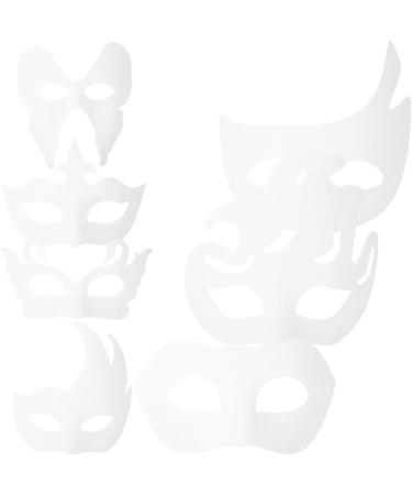 Buy Kichvoe DIY Mardi Gras Masks - Paintable Half-Face Masquerade Masks for Cosplay & Dance Parties - International Shipping Available - Buy Online on GoSupps.com