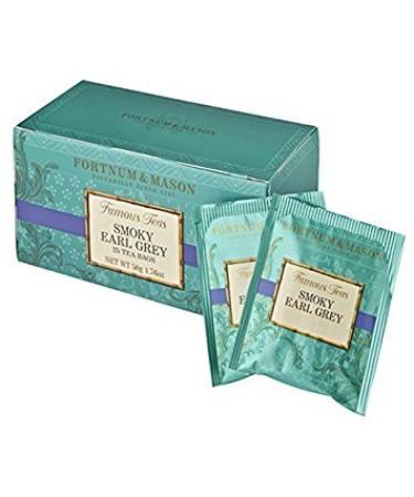 Fortnum & Mason British Tea Smoky Earl Grey 25 Count Teabags (1 Pack)