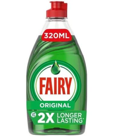 Fairy Original Washing Up Liquid With Upto 2X Longer Lasting 320ml - Buy Online on GoSupps.com