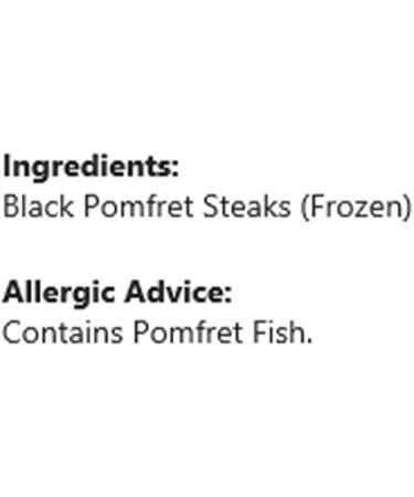 Neptune Black Pomfret | 600G | Steaks | 100% Fresh |Indian Origin (Pack of 2) - Buy Online on GoSupps.com