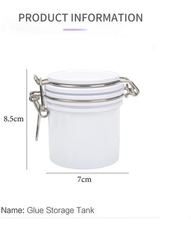 yomoe Eyelash Tool Glue Sealer Activated Carbon Glue Storage Box Grafting Eyelash Glue Storage Tank - Buy Online on GoSupps.com