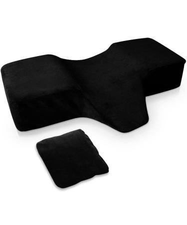 Navizam Lash Pillow for Lash Extensions Memory Foam Eyelash Extension Pillow with Extra Pillow Case Ergonomic Neck Pillow