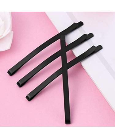 Lurrose 100pcs Wide Black Metal Bobby Hair Pins for Women - Classic Minimalist Hair Styling Clips - Buy Online on GoSupps.com
