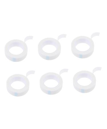 FOMIYES 8 Rolls Eyelash Tape Lash Extension Supplies White Lash Tape Eye Skin Tape Eyelash Grafting Tape Breathable Tape Under Eye Non-woven Fabric Hand Torn Cloth Belt 4X4X2.5CM White 02