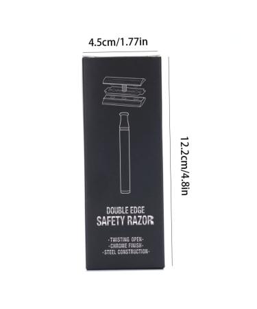 Long Handle Safety Razor for Men & Women - Double Edge Manual Shaver | No Shaving Slice | Eco-Friendly Grooming - Buy Online on GoSupps.com