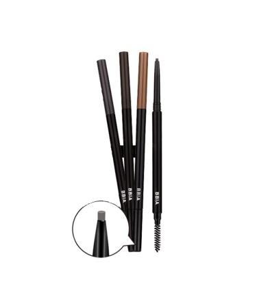 BBIA Last Auto Eyebrow Pencil - Slim 7 Colors Waterproof Dual-Sided Brush Ultra Fine Brow Definer for Perfect Eyebrows - Korean Makeup (04 Chocolate Brown - Buy Online on GoSupps.com