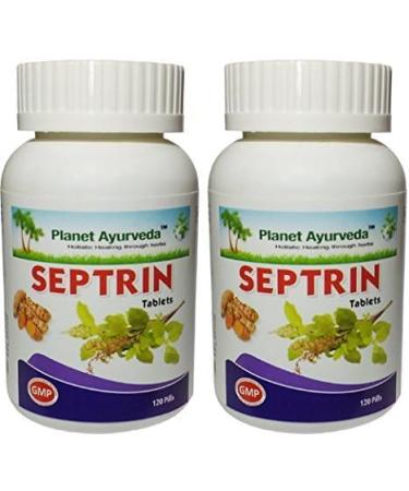 Metrol Ayurveda Herbal Septrin Tablets - 120 Tablets for Natural Immune Support - Buy Online on GoSupps.com