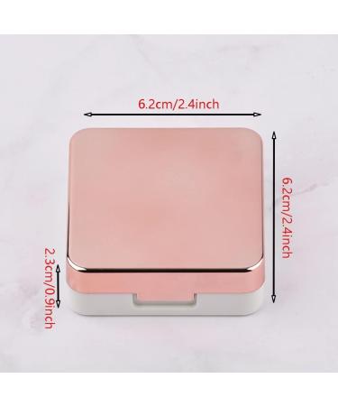 Gbstore 5-in-1 Contact Lens Case - Portable Lens Box with Mirror & Accessories | Travel-Friendly Rose Gold Kit - Buy Online on GoSupps.com