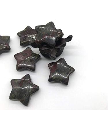 2 pc Natural Gemstone Crystal Dragon Blood Stone Engraving Five-Pointed Star Ornaments Natural Stones and Minerals - Buy Online on GoSupps.com