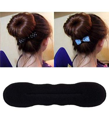 4-Piece Magical Hair Knot Aid Set - Black Foam Sponge Duttband Styling Tools for Women & Girls - DIY Hair Accessories - Buy Online on GoSupps.com