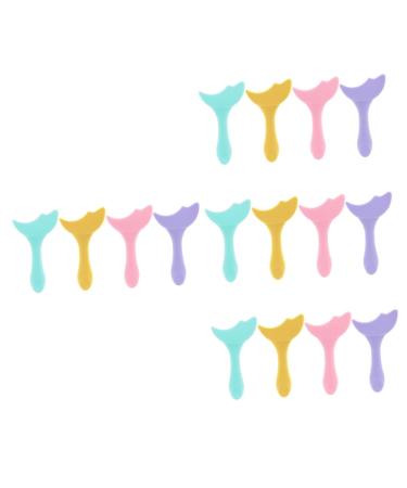 Beavorty 16 Pcs Eyeliner Silicone Molds Eye Makeup Eyeshadow Aid Tool Eyeshadow Stencil Miss Make up