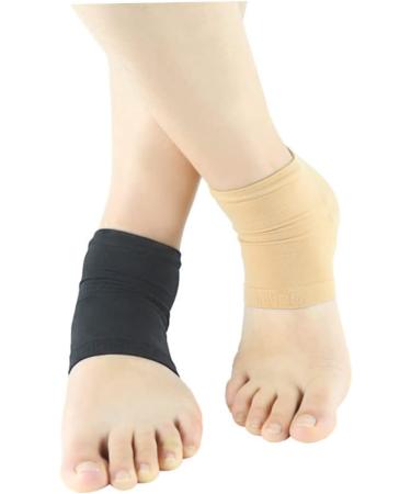 Mikinona Heel Protector Heel Moisturizing Sock Cracked Heel Socks Gel Heel Socks Dry Feet Socks Heel Sleeves for Cracked Heels Moisturizing Socks Black Heel Stockinette High Heel Foot Socks - Buy Online on GoSupps.com