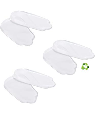 Medial & Lateral Heel Wedge Silicone Insoles Supination & Pronation Corrective Heel Insoles Gel Adhesive Shoe Inserts for Foot Alignment Knock Knee Pain Bow Legs O/X Type Leg - S Small (3 Pair)