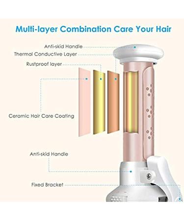 Portable Cordless Curling Iron for Loose Curls | USB Rechargeable Ceramic Wand | Travel Hair Straightener & Curler | Wet & Dry Use - Buy Online on GoSupps.com