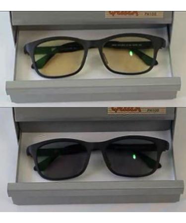 Buy BIOGLASS 104 Black Blue Light Blocking Glasses - Anti-Glare Eye Strain Prevention Sleep Better Photochromic Lenses 0.0 Magnification - Perfect for Reading & Gaming - Buy Online on GoSupps.com