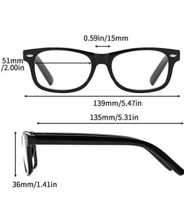 Angelkiss Unisex 1.5 Diopters Reading Glasses - 3 Pack Black Presbyopic Lenses for Comfortable Vision - Buy Online on GoSupps.com