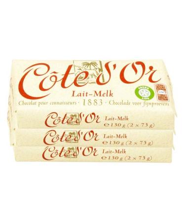 Cote d'Or Milk Chocolate (33% Cacao) Premium Belgian Chocolate 5.3 Oz (Pack of 3) - Buy Online on GoSupps.com