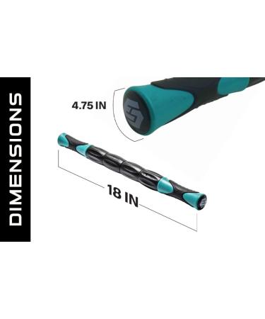 Skelcore 18 Muscle Roller Massage Stick - Relief for Athletes, Muscle Soreness, Cramping & Tightness - Physical Therapy and Recovery - Travel Size 18 inch - Buy Online on GoSupps.com