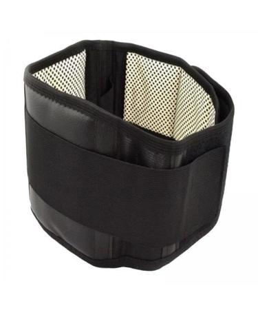 Amagogo Adjustable Lumbar Support Belt for Relief Black 2 Pcs