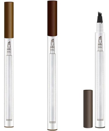 Eyebrow Pen Waterproof Eyebrow Pencil for Professional Makeup Natural Brow 3pcs Makeup Pencil Waterproof Brow Pen Waterproof Eyebrow Pencil - Buy Online on GoSupps.com