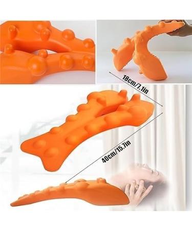 Botizr Point Trigger Point Massager & Neck Pillow - Relaxation for Back Neck & Shoulders | TMJ Pain Relief | Orange - Buy Online on GoSupps.com