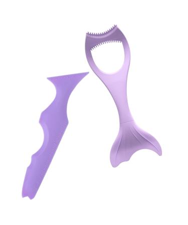 IWOWHERO 2pcs Eye Makeup Tool Silicone Make up Tools Mascara Make up Aids Eyeliner Silicone Eyeliner Aid Make up Aid Tools Silicone Eyeliner Make up Aid Mascara Drawing Aid Tool 15x5.7cm