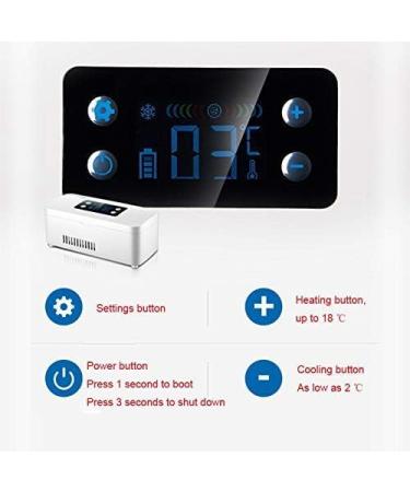 Mini Insulin Refrigerated Box - Smart Home Portable Charging Medical Fridge Car Serum/Eye Drops Storage Box Ultra Clear Large Display Low Match Constructive23 - Buy Online on GoSupps.com