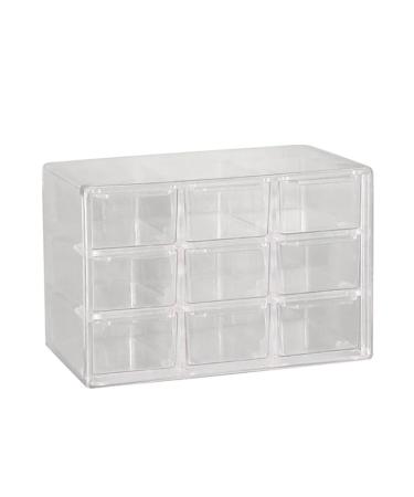 Qxiao storage box for contact lenses 6/9/12 compartments large capacity for daily eye contact colored lentils transparent plastic box for all brands monochrome B