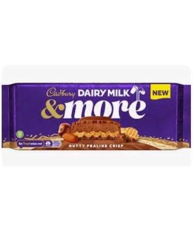 DAIRY MILK &MORE CARAMEL NUT CRUNCH CHOCOLATE BAR 100g Delicious Tasty And Twisty Treat Gift Hamper For Birthday Christmas (3) - Buy Online on GoSupps.com