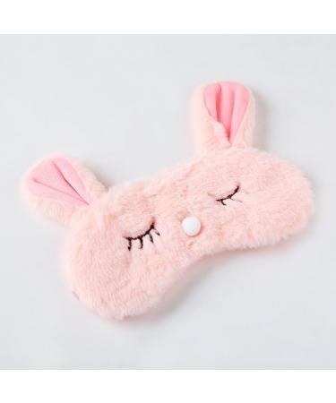 BE Cute Plush Sleep Mask - Unicorn Cat Panda Bunny - Ideal Gift for Kids & Women | Pink Bunny Eye Cover - Buy Online on GoSupps.com