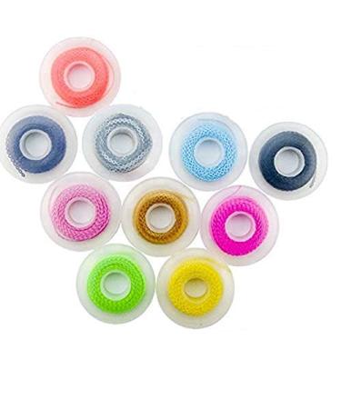 Colorful Dental Orthodontic Spool Elastic Rubber Band Power Chains 10 Pcs (4.5 M/PACK) (Closed)