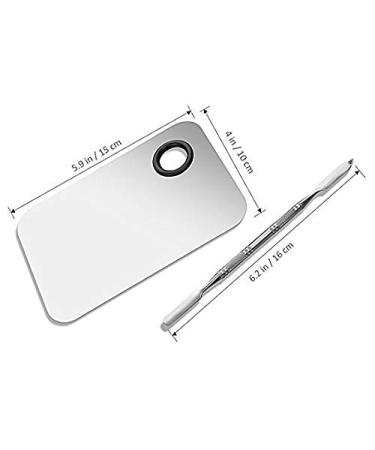 Professional Stainless Steel Makeup Palette Tray - Liquid Foundation & Watercolor Art Tools for Flawless Application - Buy Online on GoSupps.com