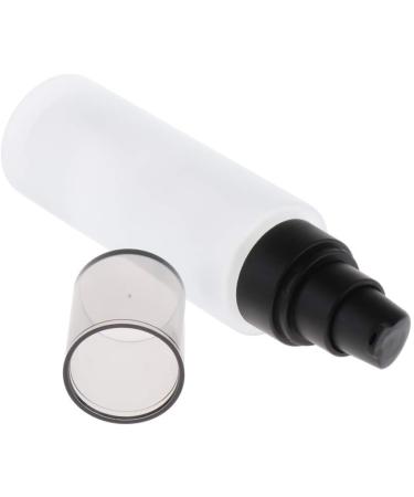 100ml Empty Refillable Glass Pump Dispenser - Cream & Makeup Spray Bottle with Plastic Pump & Lid for International Shipping - Buy Online on GoSupps.com