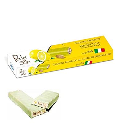 Soft Nougat and White Chocolate with Limoncello Fragrance - Perle di Sole - 6 Pieces