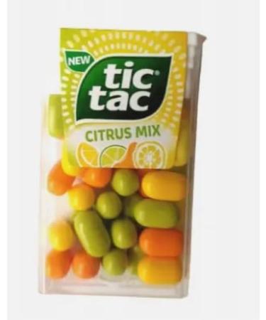 Tic Tac Citrus Mix (Pack Of 12) Tasty And Twisty Treat Gift Hamper Christmas Birthday Easter Gift
