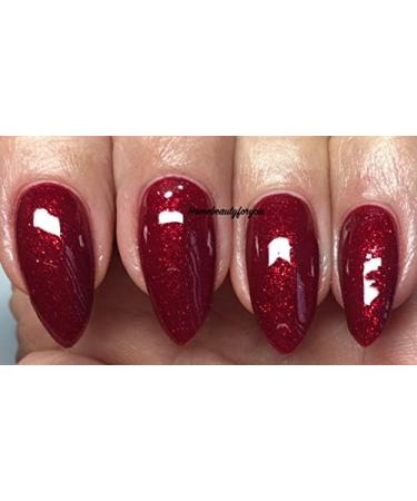 Bluesky Nail Gel Polish MISTLETOE KISSES Christmas Cherry Red with Fine Glitter UV LED Soak Off - Buy Online on GoSupps.com