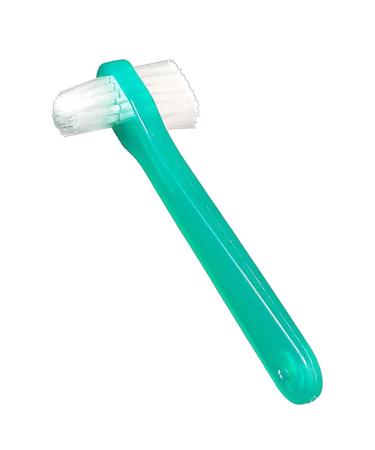 Vakly Denture Brush Pack of 10 - Firm Bristled Brushes for Cleaning Dentures, Retainers, False Teeth, Clear Braces - Individually Bagged - Buy Online on GoSupps.com