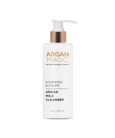 Argan Magic Hydrating Argan Milk Cleanser | Gentle Oil & Dirt Removal | Paraben & Cruelty Free | Made in USA (8 Fl Oz - Buy Online on GoSupps.com