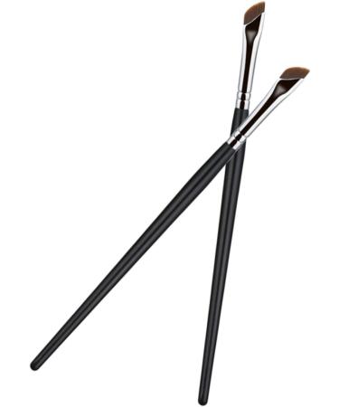 Baluue 8 Pcs Eyebrow Brush Portable Eyeliner Brush Thin Makeup Brush Flat Eyeliner Brush Angled Brush Wood - Buy Online on GoSupps.com