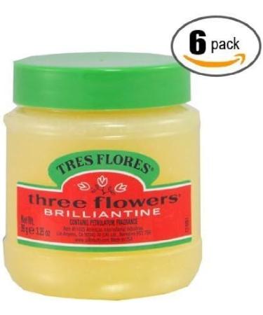 6pk Three Flowers Brilliantine Tres Flores Solid - Hair Styling Pomade - Buy Online on GoSupps.com