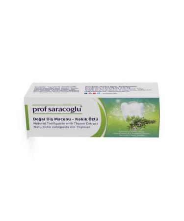 Toothpaste with Thyme 75mL | Prof. Saracoglu