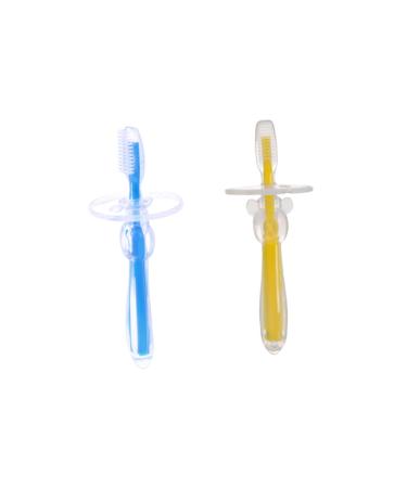 Minkissy 2st training toothbrush toothbrushes for children toothbrush -cleaning toys toddler toothbrush with soft bristles children's toys toy for toddler pearl