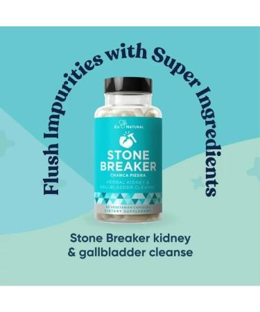 Chanca Piedra Kidney & Gallbladder Cleanse - Urinary Tract Detox - 60 Vegetarian Capsules - Buy Online on GoSupps.com