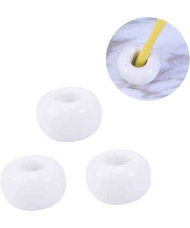 Cabilock Cute Round Toothbrush Holder - 9 Pcs Hygienic Storage for Braces Lovers - White Medium Toothbrush Organizer - Buy Online on GoSupps.com