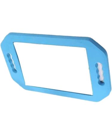 Mpowtech Handle Mirror - 2 Pack Double Handle Handheld Mirrors for Barbershop - Lightweight Foam Barber Mirror for Hair and Beauty Salon (Blue) - Buy Online on GoSupps.com