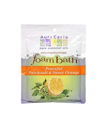 Aura Cacia Peaceful Patchouli & Sweet Orange Aromatherapy Foam Bath | 2.5 oz. Packet - Buy Online on GoSupps.com