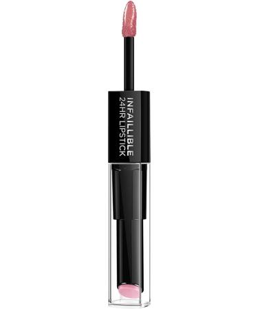 L'Oreal Paris Infallible 24HR 2 Step Lipstick 110 Timeless Rose - Long Lasting Color - 1 Count - Buy Online on GoSupps.com
