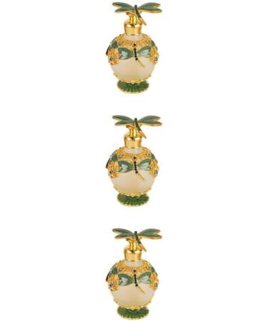 Dajidafu 3 Set of Decorative Glass Perfume Bottle Easy To Clean Wide Application Gifts Sturdy And Durable Decorative Perfume Bottle green green 3Set - Buy Online on GoSupps.com